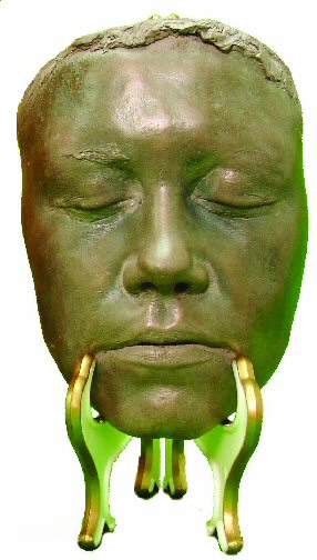 Example of a cold cast face casting