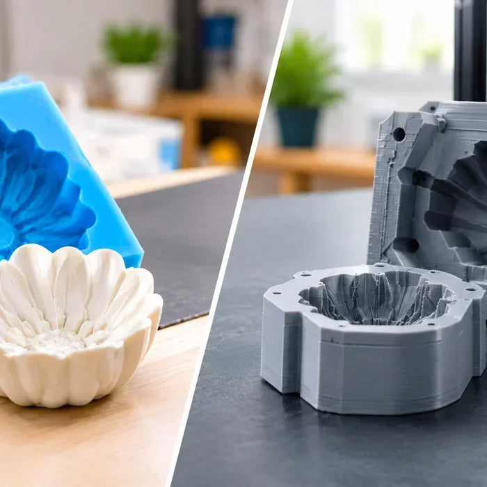 Silicone mold vs 3D printed mold