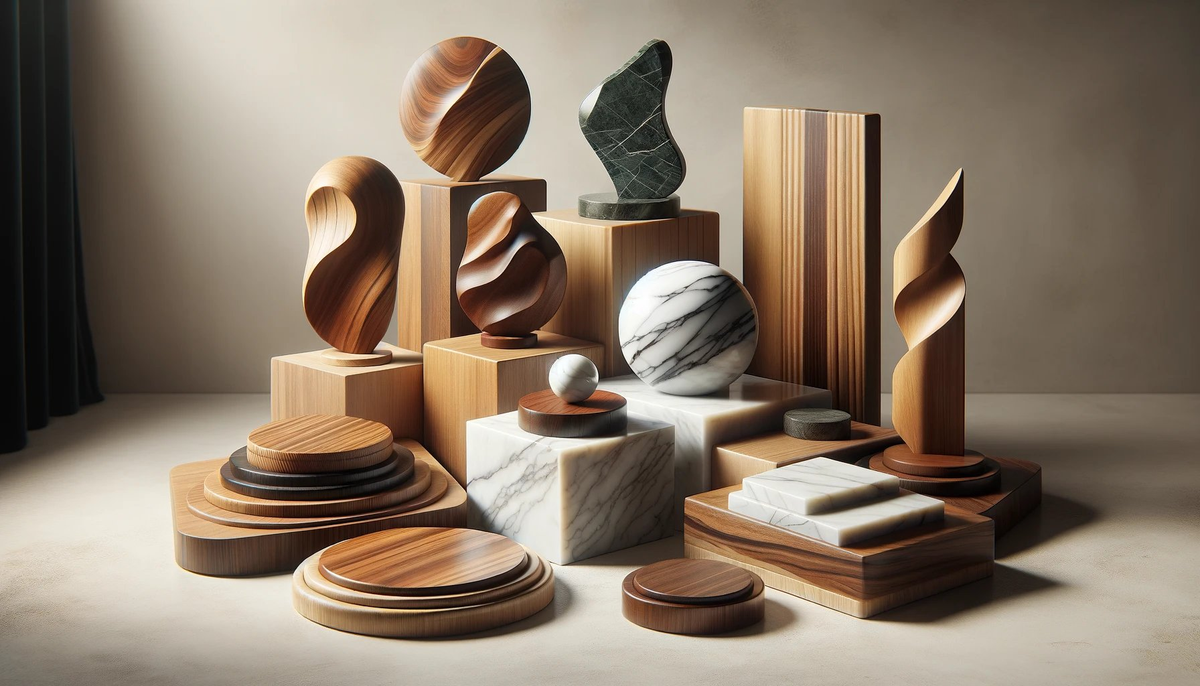 Wood and Marble for Mounting and Display | EnvironMolds