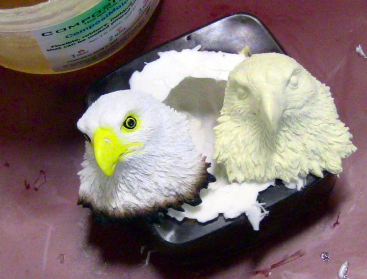 Casting an Eagle's head in a Composi-Mold mold