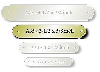 Brass Engraved Name Plate Size: 3-1/2 X 5/8 - ArtMolds – EnvironMolds
