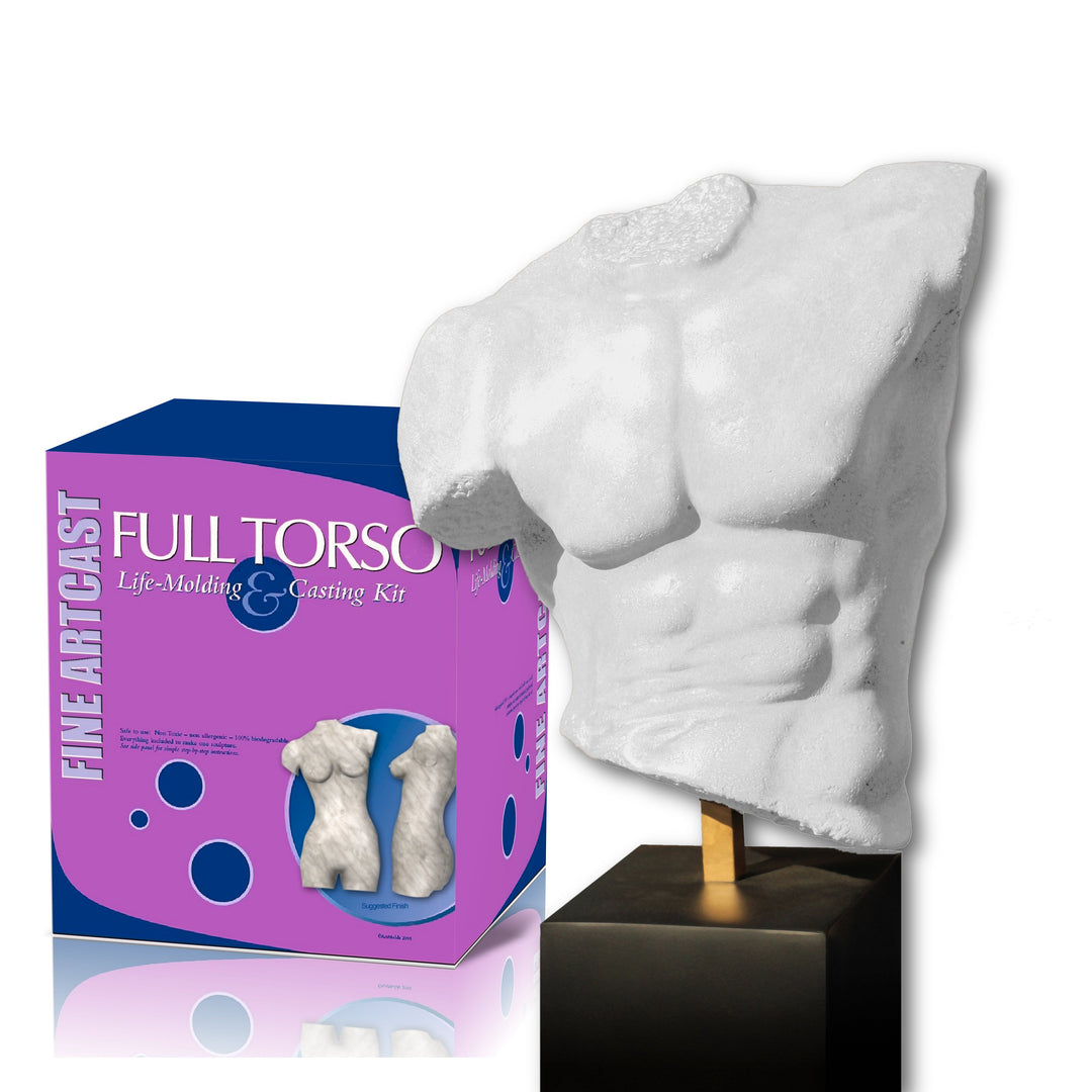 Full Torso Casting Kit with Male Torso Example