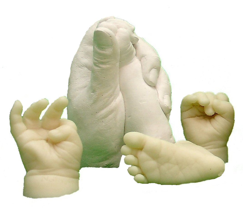 Example of hands and feet from KidzEZ Casting Kit