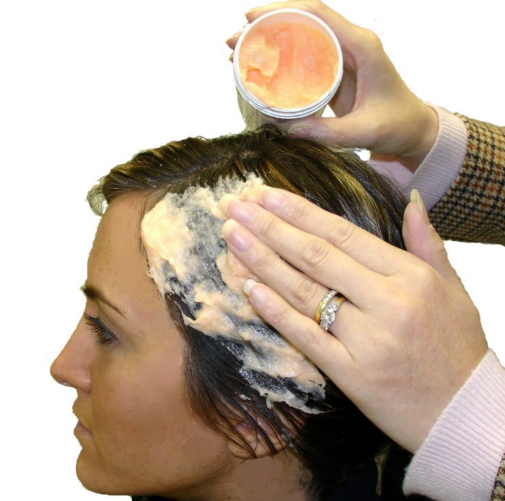 Applying MoldEZ Hair and Mold Release