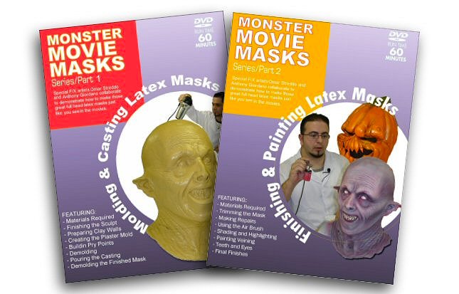  Monster Movie Masks Series Part 1 and 2 -DVDs