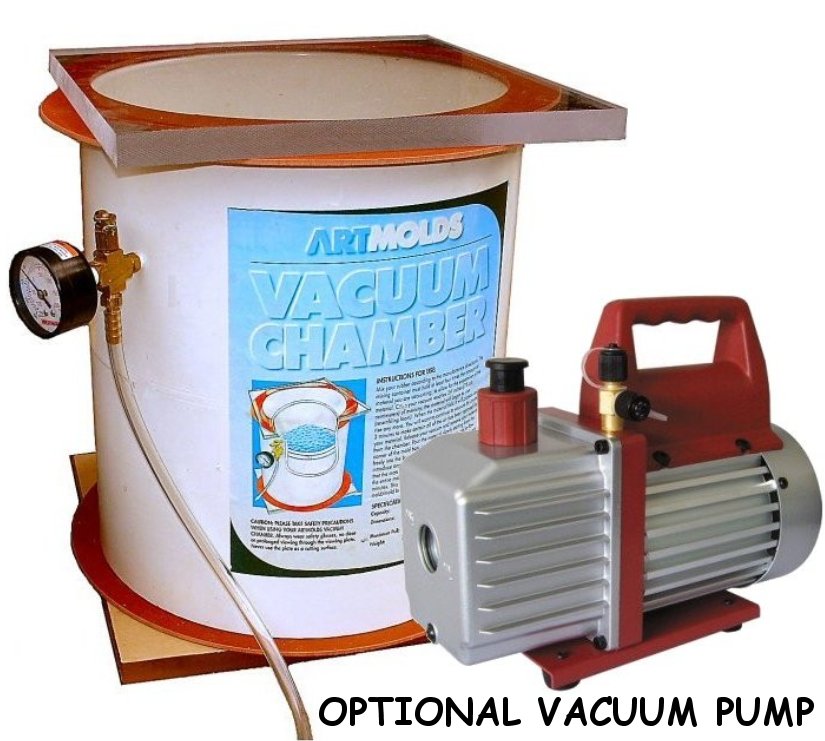 Vacuum Chamber with optional vacuum pump